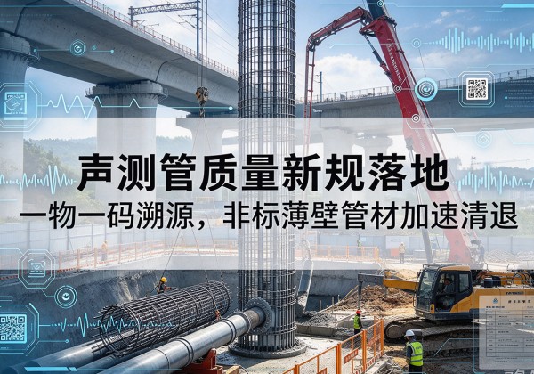 沙湾声测管质量新规落地，一物一码溯源，非标薄壁管材加速清退